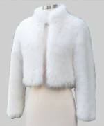 Cindly Kimberly White Fur Jacket