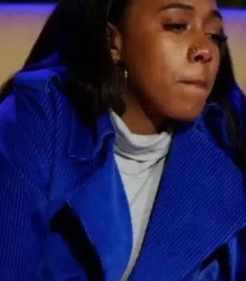 Claim To Fame S02 Monay Blue Belted Trench Coat