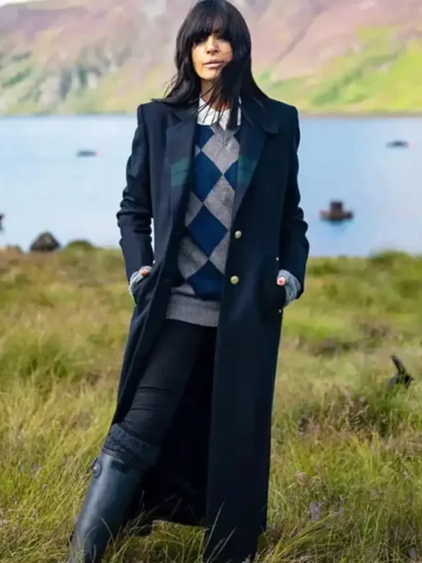 Claudia Winkleman The Celebrity Traitors Blue Coat