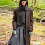 Claudia Winkleman The Celebrity Traitors Brown Coat