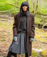 Claudia Winkleman The Celebrity Traitors Brown Coat