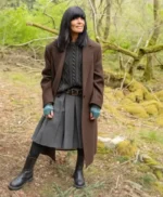 Claudia Winkleman The Celebrity Traitors Brown Coat