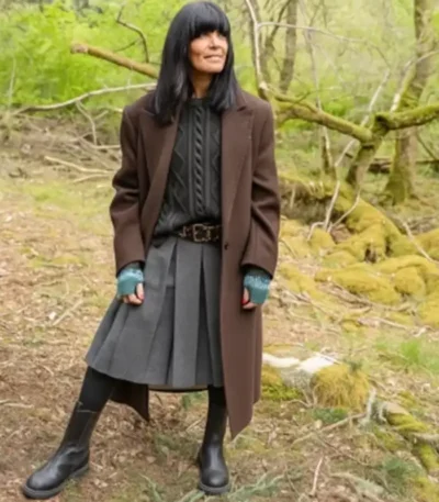 Claudia Winkleman The Celebrity Traitors Brown Coat