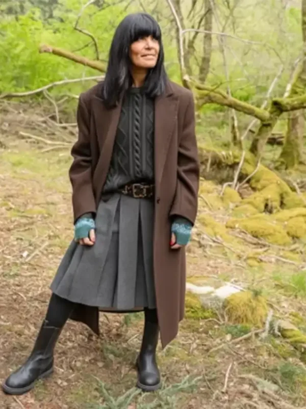Claudia Winkleman The Celebrity Traitors Brown Coat
