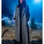 Claudia Winkleman The Celebrity Traitors Grey Coat