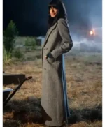 Claudia Winkleman The Celebrity Traitors Grey Coat