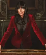 Claudia Winkleman The Celebrity Traitors S01 Red Blazer