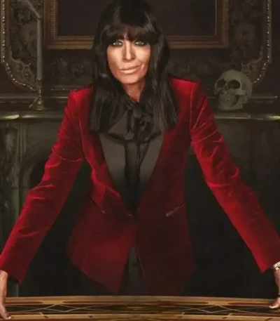 Claudia Winkleman The Celebrity Traitors S01 Red Blazer