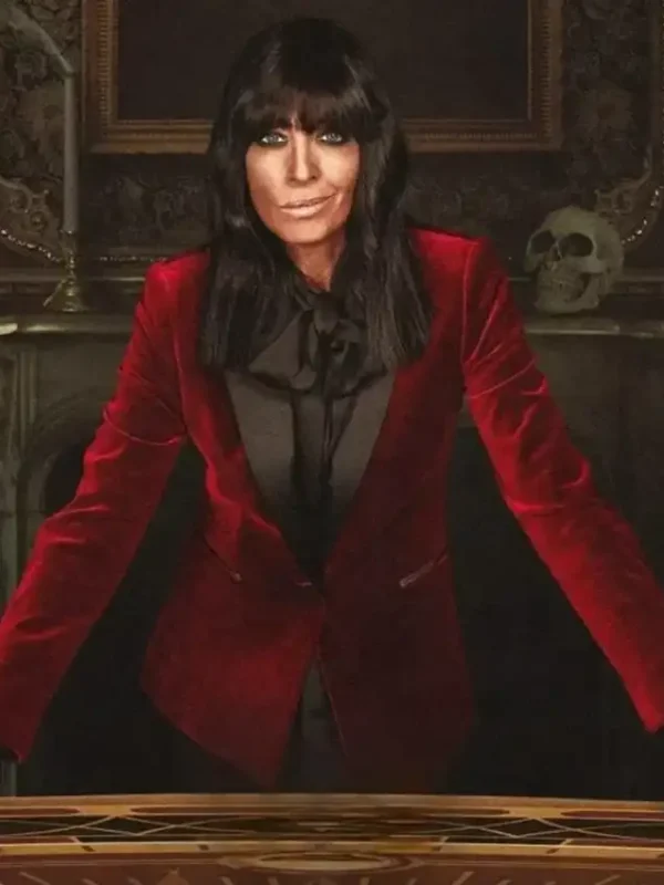 Claudia Winkleman The Celebrity Traitors S01 Red Blazer