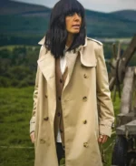 Claudia Winkleman The Traitors UK Beige Coat