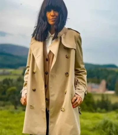 Claudia Winkleman The Traitors UK Beige Coat