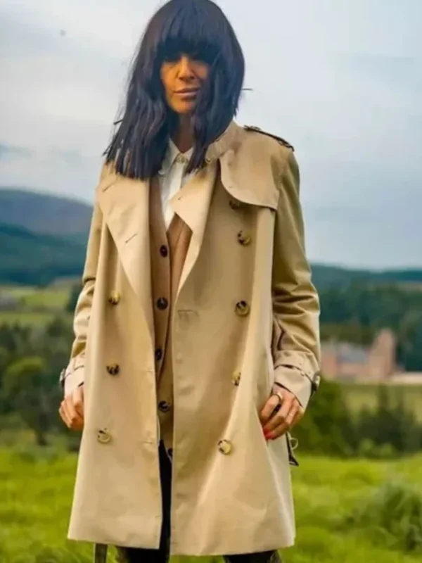 Claudia Winkleman The Traitors UK Beige Coat