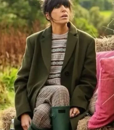 Claudia Winkleman The Traitors UK Green Coat