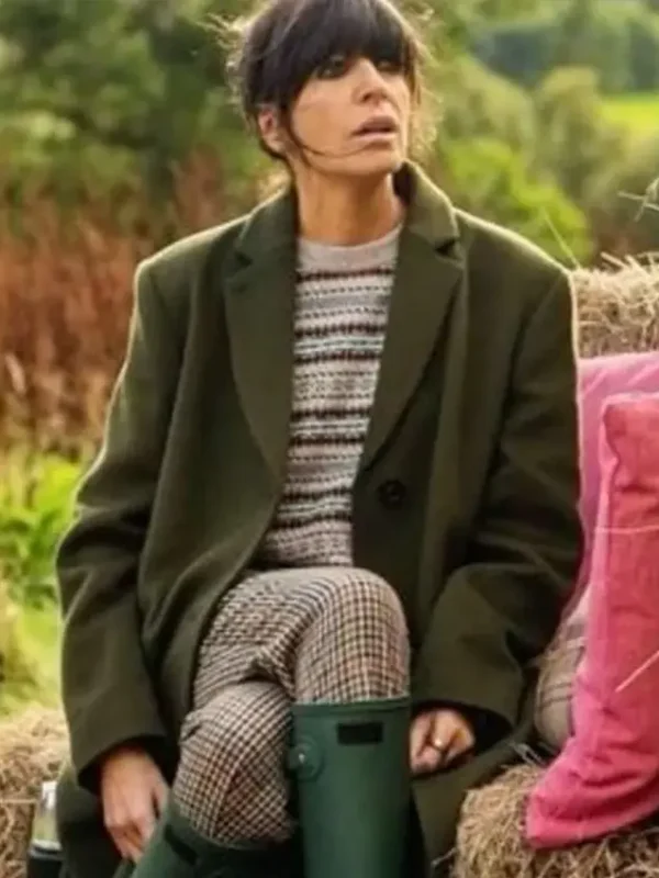 Claudia Winkleman The Traitors UK Green Coat