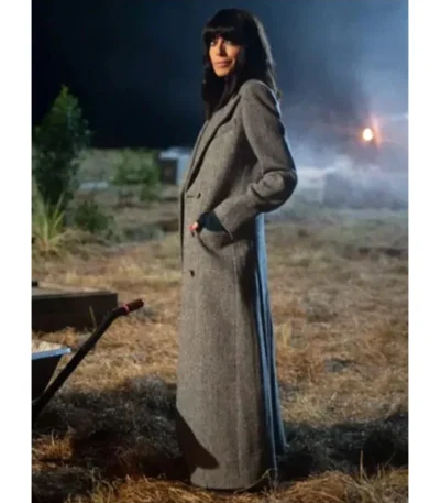 Claudia Winkleman The Traitors UK Grey Coat