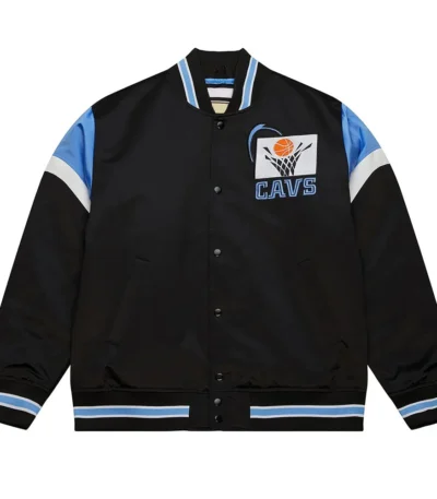Cleveland Cavaliers Heavyweight Black Satin Jacket
