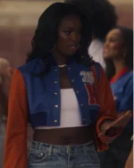 Coco Jones Bel-Air S03 Crop Varsity Jacket