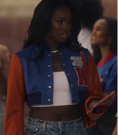 Coco Jones Bel-Air S03 Crop Varsity Jacket
