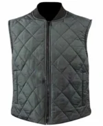 Creed Michael B Jordan Grey Quilted Vest
