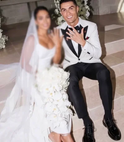 Cristiano Ronaldo White Wedding Blazer