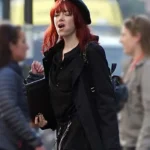 Cruella Emma Stone Black Cotton Coat