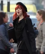 Cruella Emma Stone Black Cotton Coat