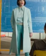 Culprits Gemma Arterton Blue Trench Coat