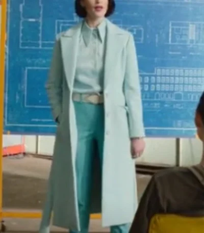 Culprits Gemma Arterton Blue Trench Coat