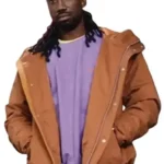 Culprits S01 Joe Petrus Brown Hooded Jacket