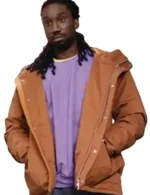 Culprits S01 Joe Petrus Brown Hooded Jacket