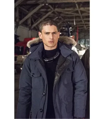 DCs Legends Of Tomorrow Leonard Snart Navy Blue Hood Jacket