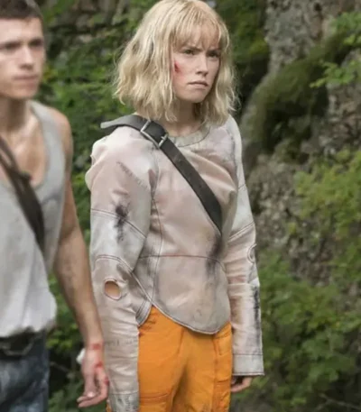 Daisy Ridley Chaos Walking Viola Eade Round-Collar Jacket
