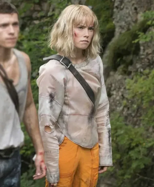 Daisy Ridley Chaos Walking Viola Eade Round-Collar Jacket
