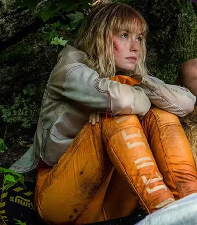Daisy Ridley Chaos Walking Viola Eade Round-Collar Jacket