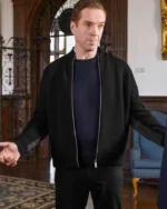 Damian Lewis Billions S05 Black Fleece Jacket