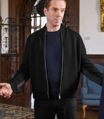 Damian Lewis Billions S05 Black Fleece Jacket