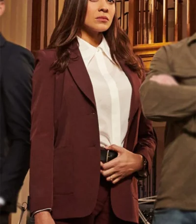 Dania Ramirez Alert Missing Persons Unit Burgundy Blazer