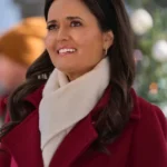 Danica McKellar A Cinderella Christmas Ball Wool Long Coat