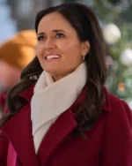 Danica McKellar A Cinderella Christmas Ball Wool Long Coat