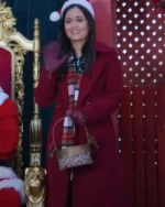 Danica McKellar A Cinderella Christmas Ball Wool Long Coat