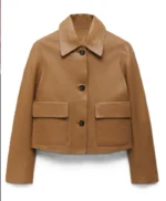 Danielle Reyes The Traitors US Brown Leather Jacket