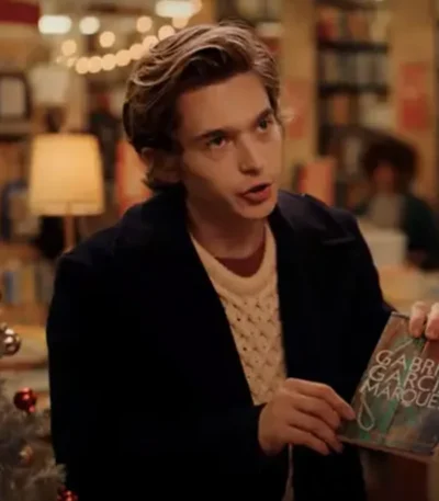 Dash and Lily Austin Abrams Black Coat
