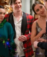 Dash and Lily Edgar Checkered Tuxedo Jacket