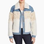 Dash and Lily Sofia Fur Blue Denim Jacket