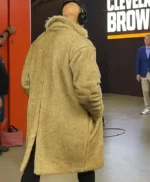 David Njoku Cleveland Browns Fur Trench Coat