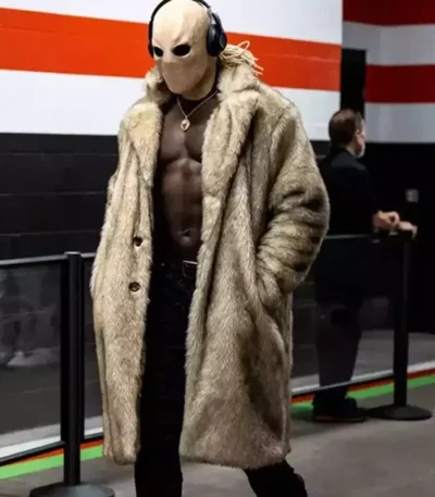 David Njoku Cleveland Browns Fur Trench Coat