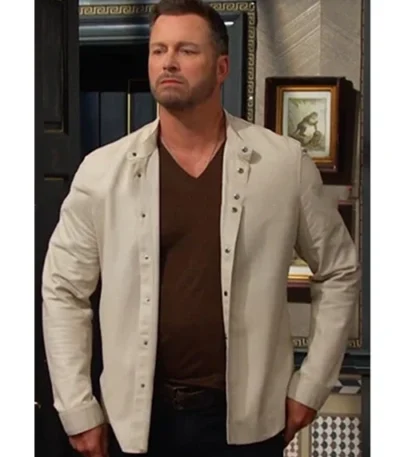 Days of Our Lives Brady Black Beige Shacket