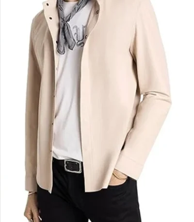 Days of Our Lives Brady Black Beige Shacket