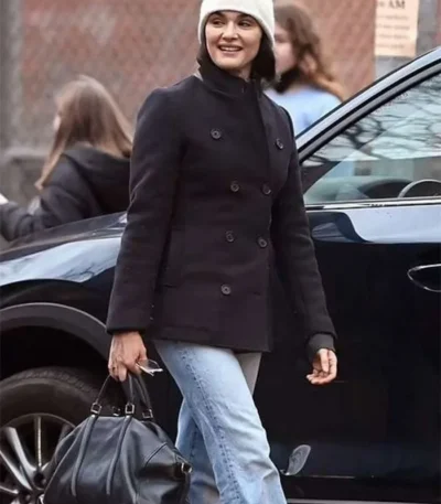 Dead Ringers S01 Rachel Weisz Black Pea Coat