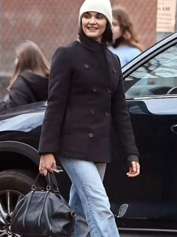 Dead Ringers S01 Rachel Weisz Black Pea Coat